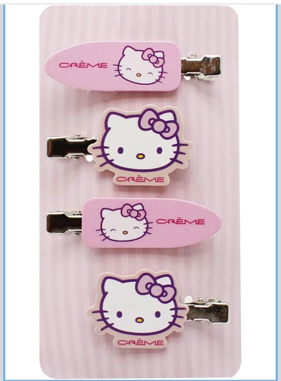 Hello Kitty Limited Edition by Creme Hair Clips Set of 4